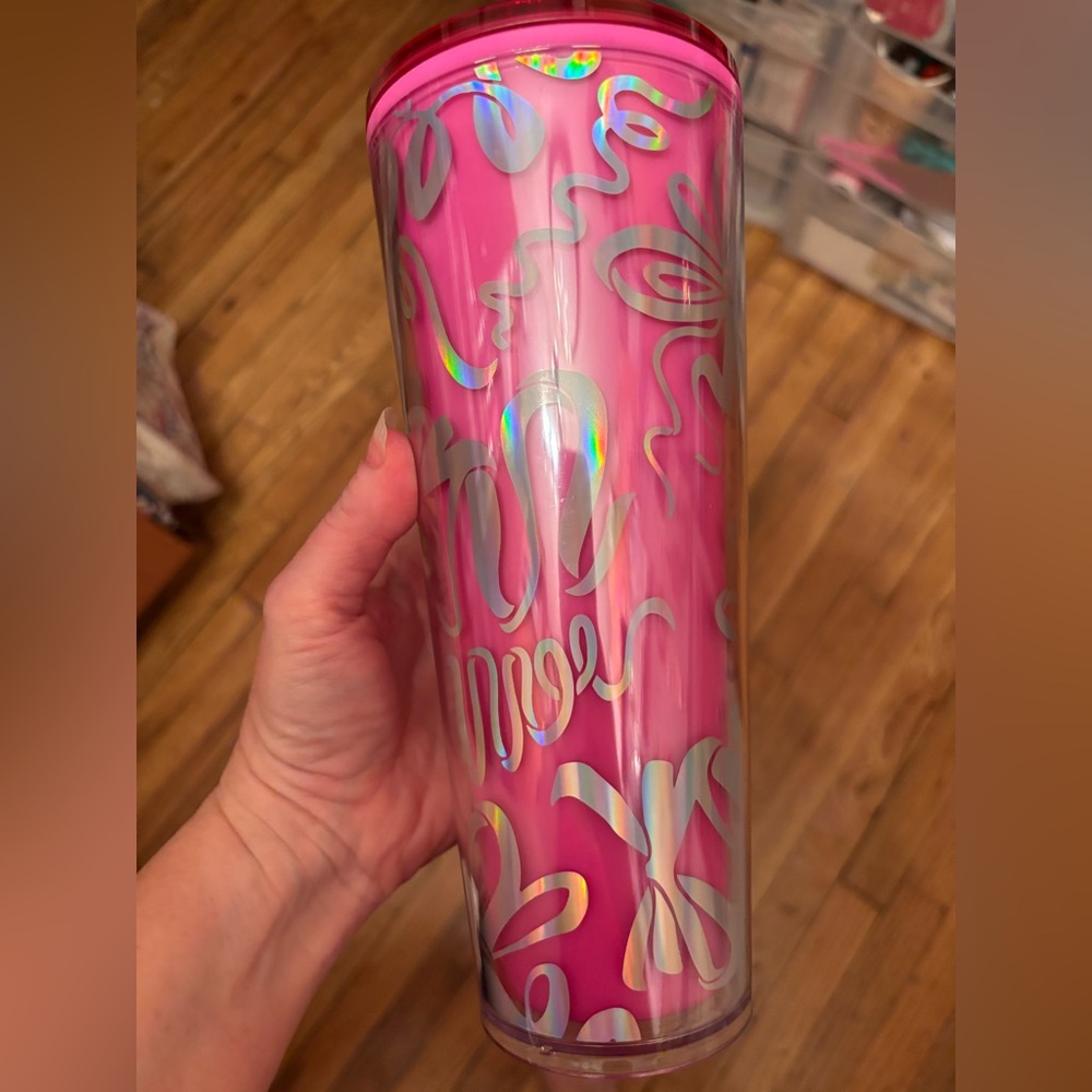 Starbucks pink swirl color changing tumbler